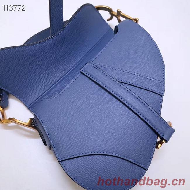 Dior Mini Saddle Bag Calfskin M0447 Blue