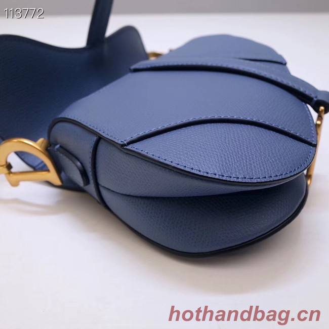 Dior Mini Saddle Bag Calfskin M0447 Blue