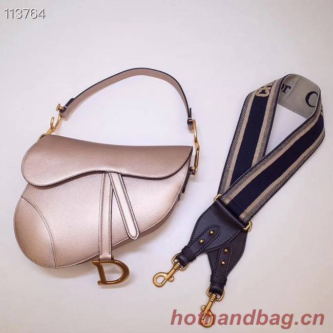 Dior Mini Saddle Bag Calfskin M0447 Gold