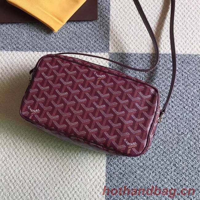 Goyard Calfskin Leather Shoulder Bag 6788 Wine