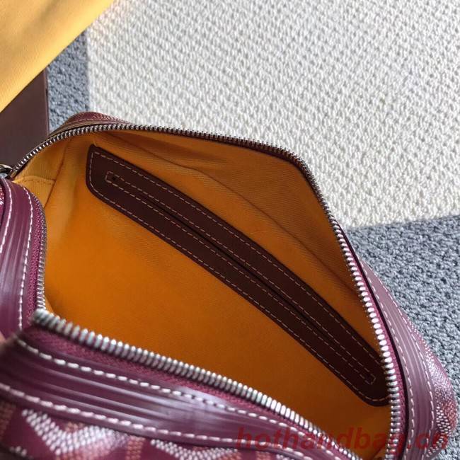 Goyard Calfskin Leather Shoulder Bag 6788 Wine