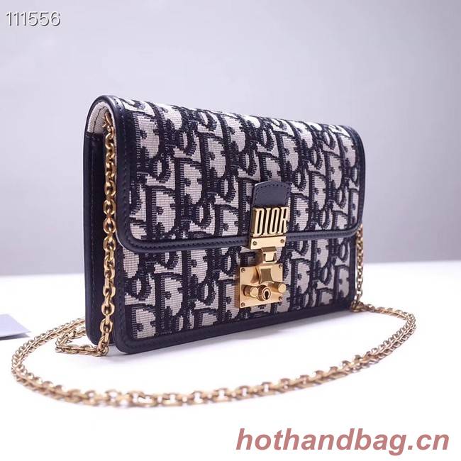 Dior DIORAMA leather Chain bag S2012 blue