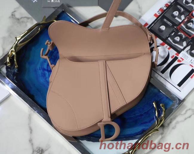 Dior Mini Saddle Bag Calfskin M0447 Nude