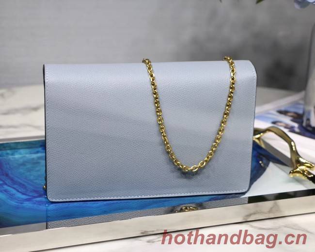 Dior SADDLE DIOR OBLIQUE Chain Clutch bag S5614 light blue