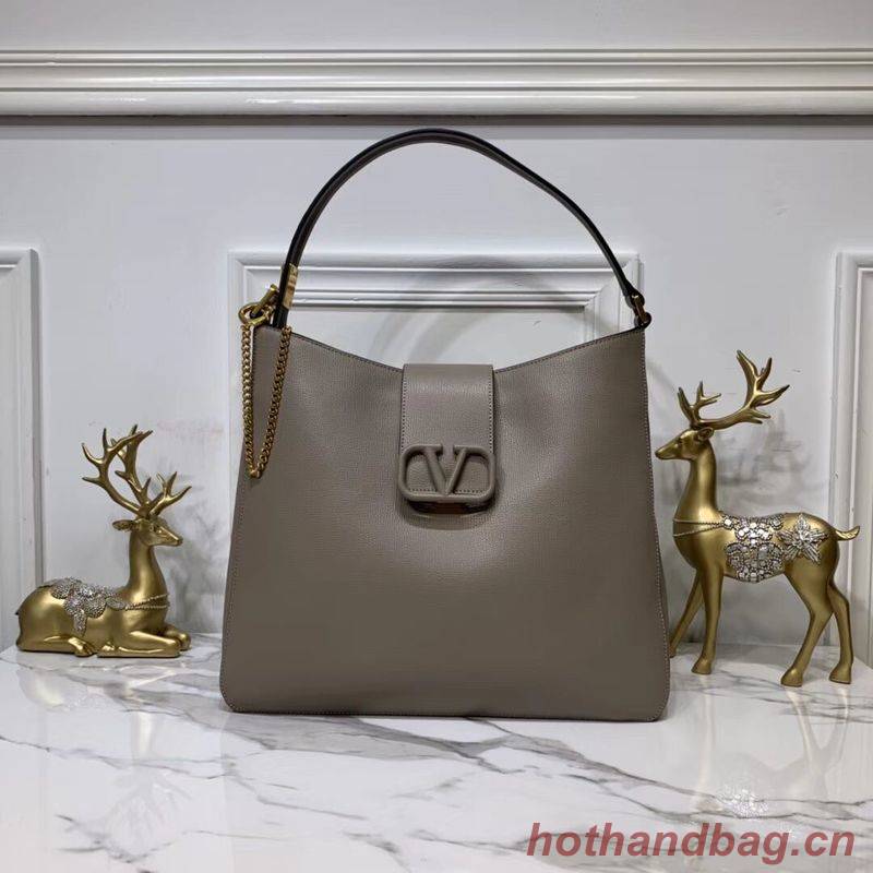 VALENTINO Origianl Palm Leather Bag V5002 Gray