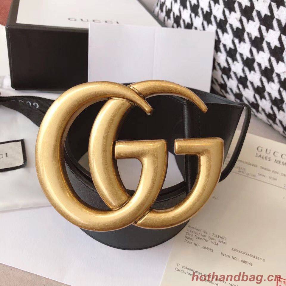 Gucci Original Calf Leather 7CM Belt 68884C Black