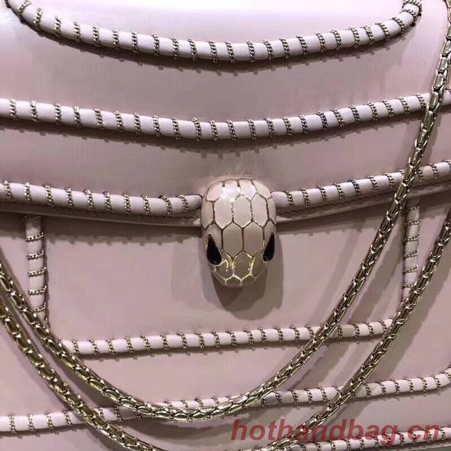 BVLGARI Medium Shoulder Bag Calfskin Leather BG22890 pink