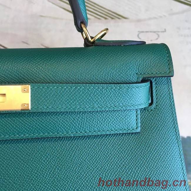 Hermes original Kelly Epsom Leather KL32 green