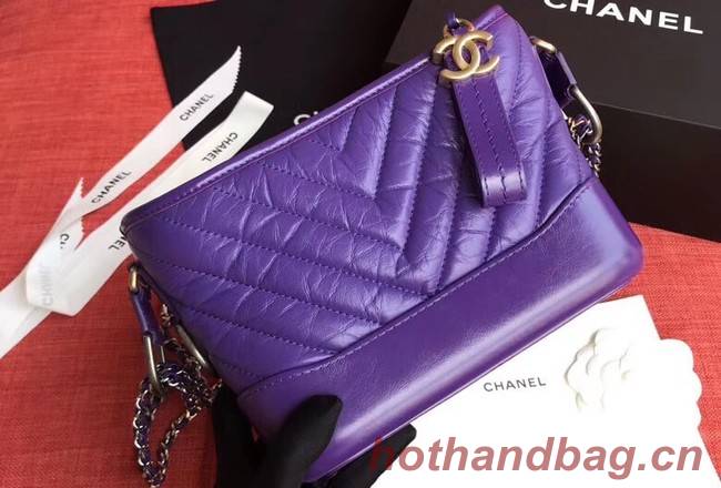 Chanel gabrielle small hobo bag A91810 purple