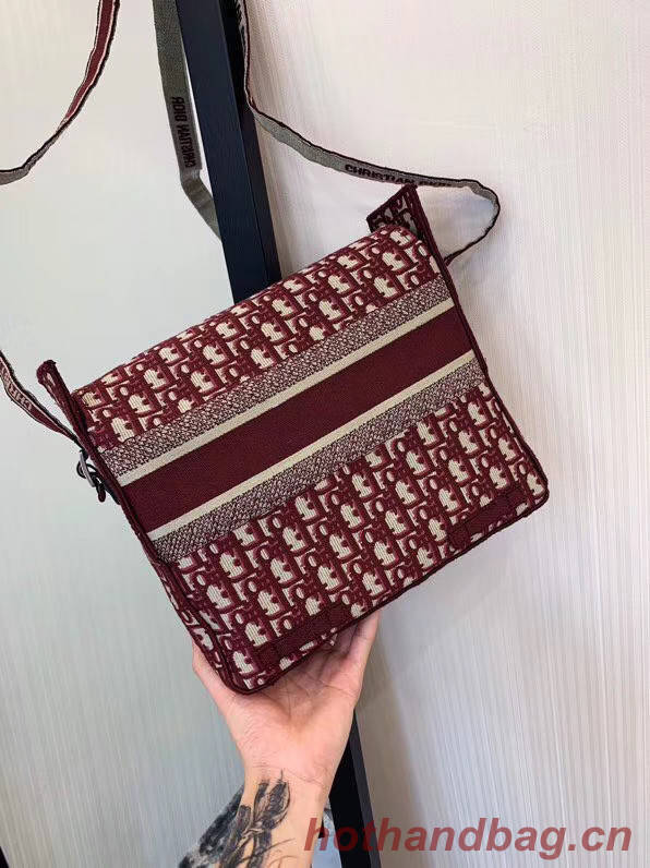 MESSENGER TAS DIOR OBLIQUE DIORCAMP M1291VRIS Bordeaux