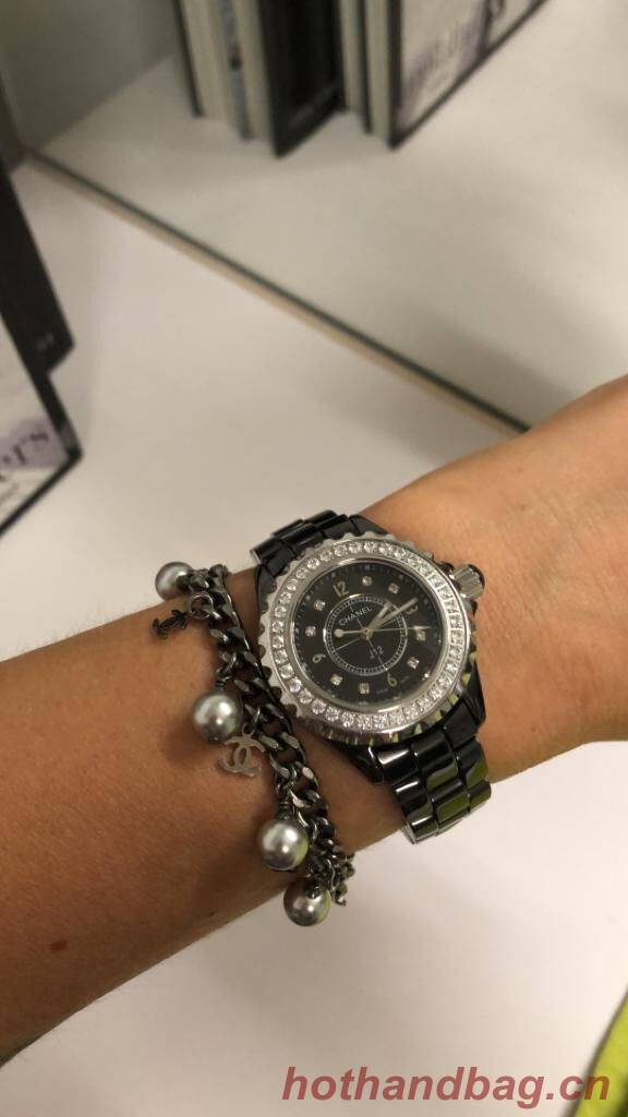 Chanel Diamond Watch CH2369 Black