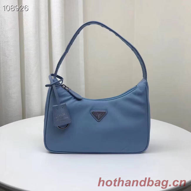 Prada Re-Edition 2000 nylon mini-bag 1NE515 light blue 