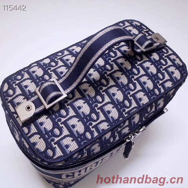 Dior SADDLE DENIM CANVAS Cosmetic Bag 5698