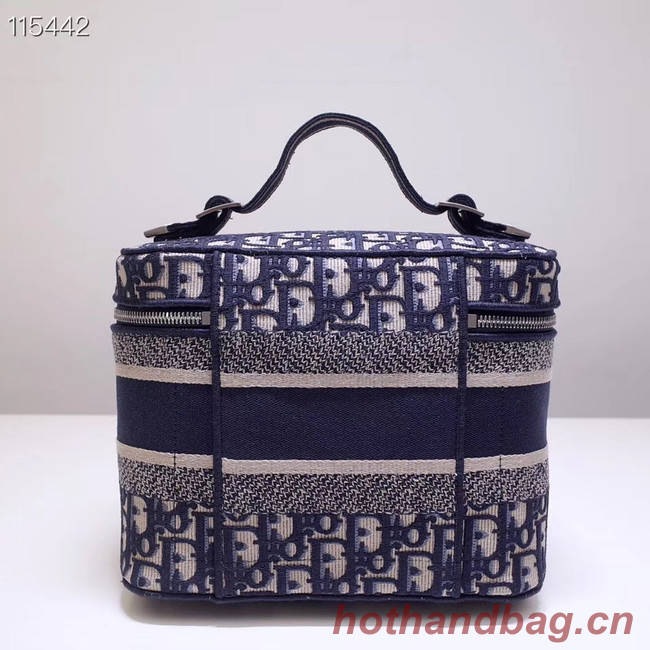 Dior SADDLE DENIM CANVAS Cosmetic Bag 5698