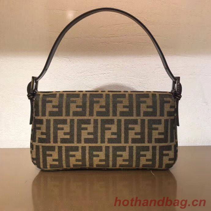 FENDI Vintage BAGUETTE Shoulder Bag 83018 Brown