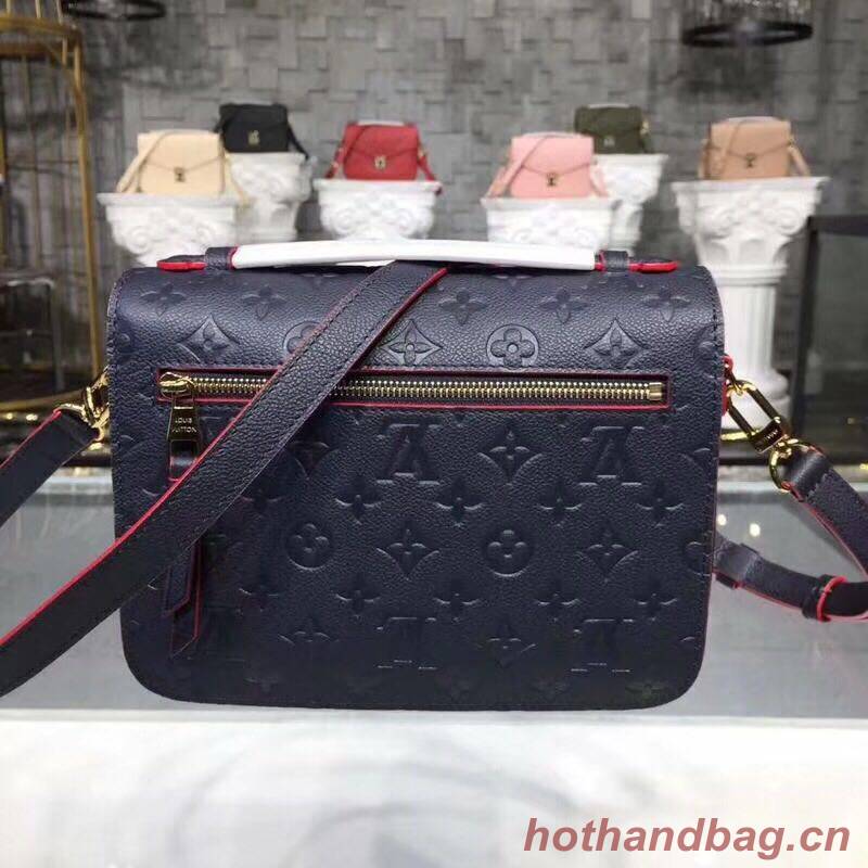 Louis Vuitton Monogram Empreinte POCHETTE METIS M44071 Navy Blue