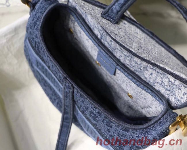 Dior SADDLE DENIM CANVAS BAG M928 blue