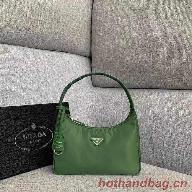 Prada Re-Edition nylon Tote bag 91204 green