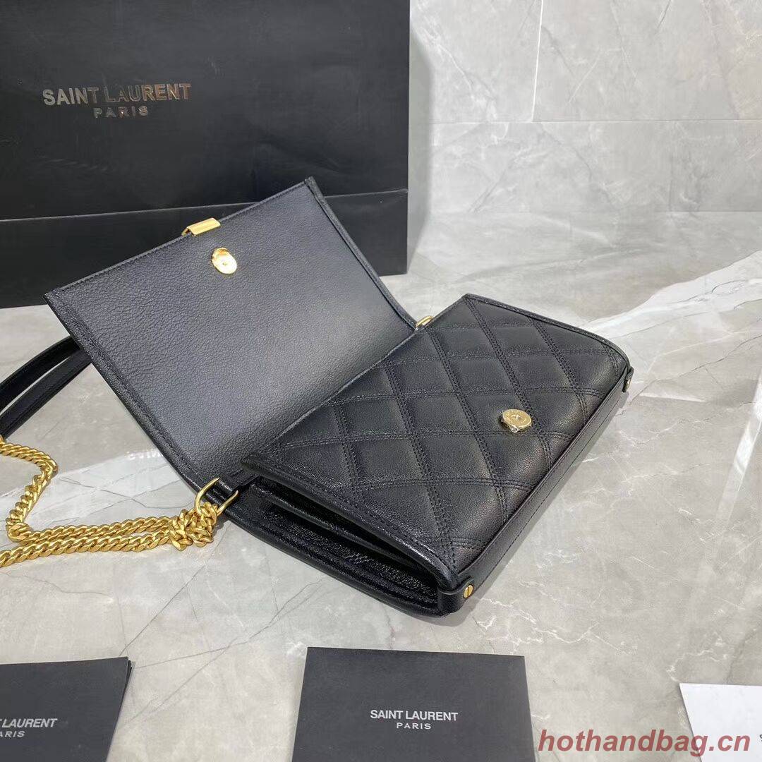 SAINT LAURENT leather shoulder bag Y585031 black