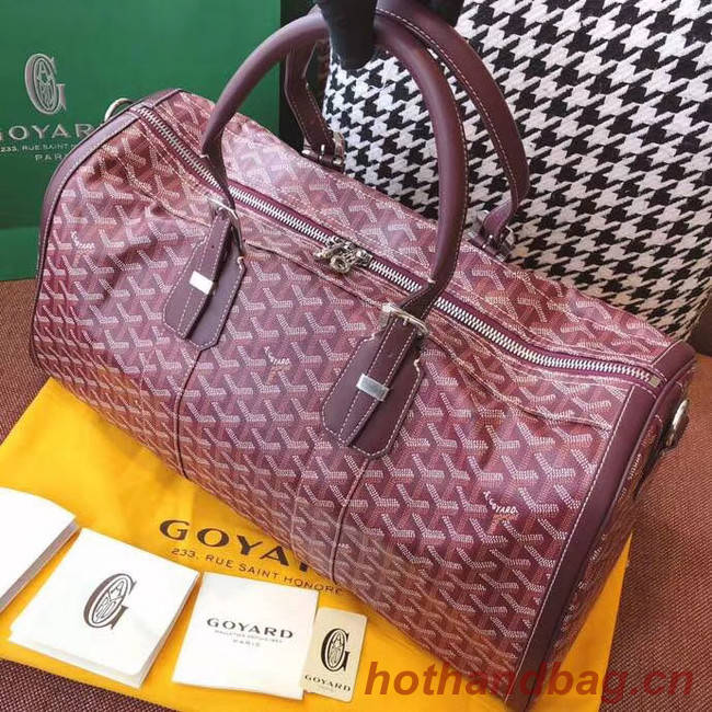 Goyard Canvas Travel bag 6958 Wine