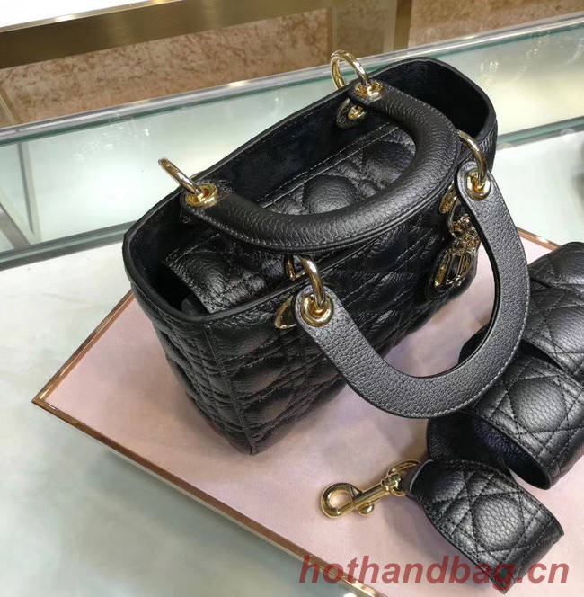 Dior MINI LADY DIOR CALFSKIN BAG M0574 black