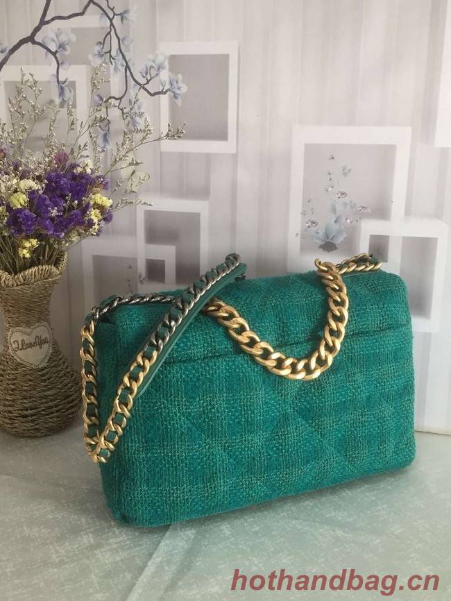 CHANEL 19 Flap Bag AS1162 green