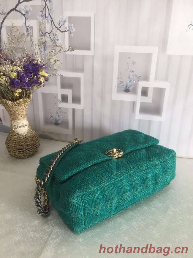 CHANEL 19 Flap Bag AS1162 green