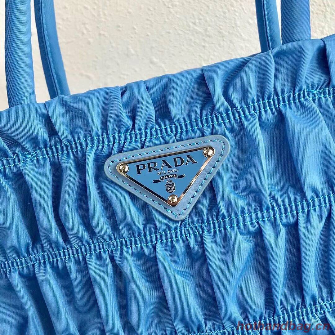 Prada Re-Edition nylon Tote bag 1BG321 light blue