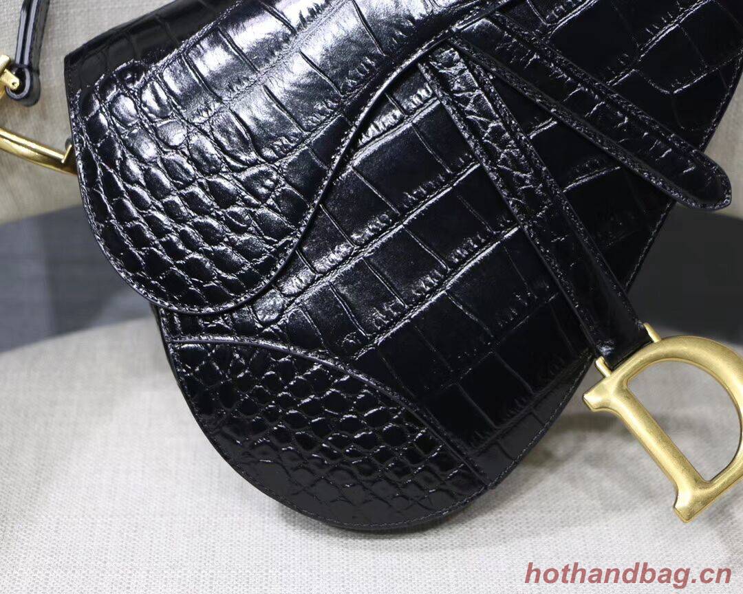 Dior SADDLE SOFT CALFSKIN BAG C9045 black