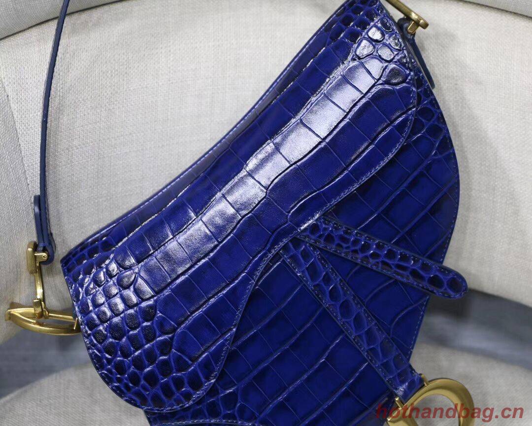 Dior SADDLE SOFT CALFSKIN BAG C9045 blue