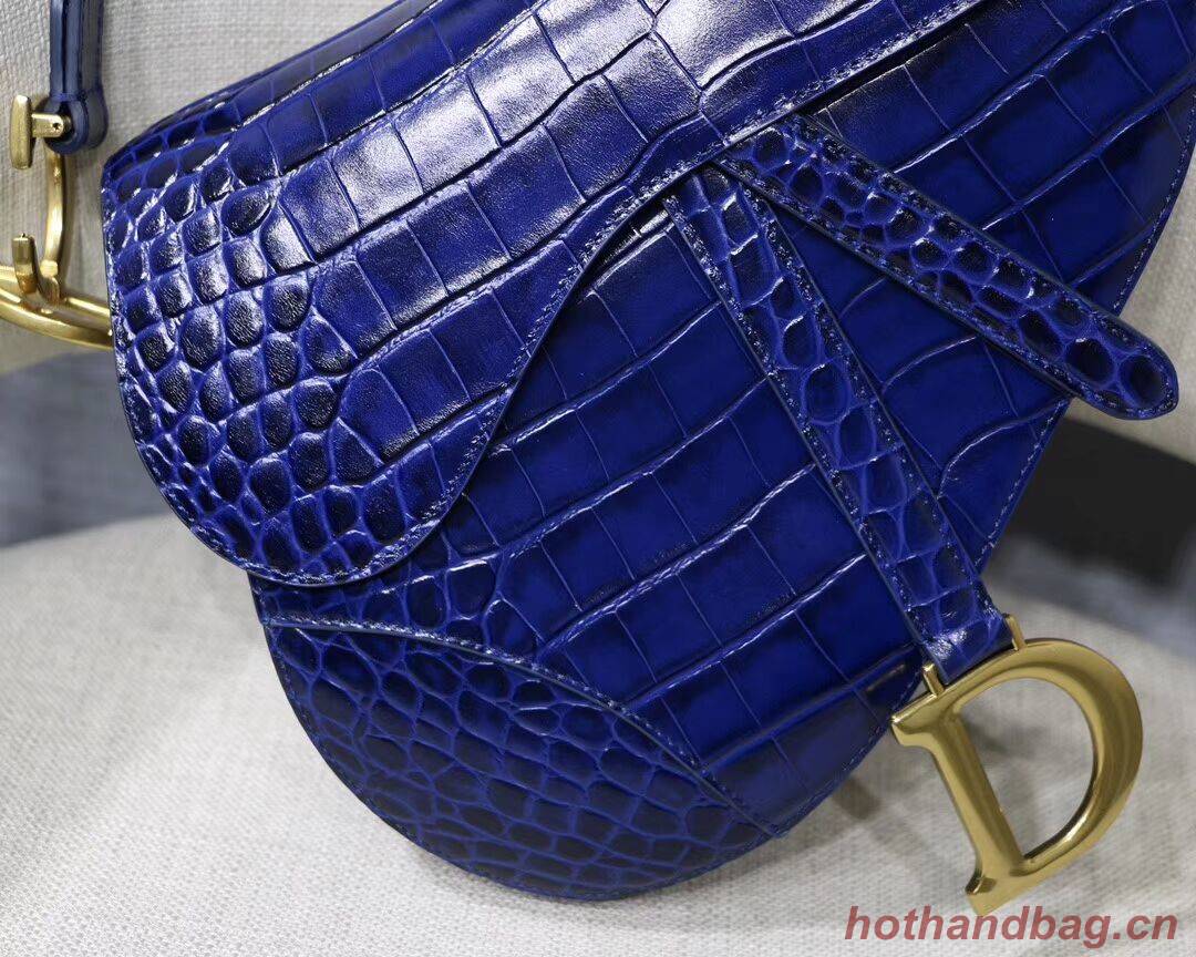 Dior SADDLE SOFT CALFSKIN BAG C9045 blue