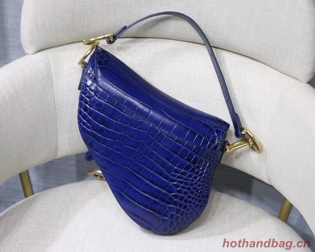 Dior SADDLE SOFT CALFSKIN BAG C9045 blue