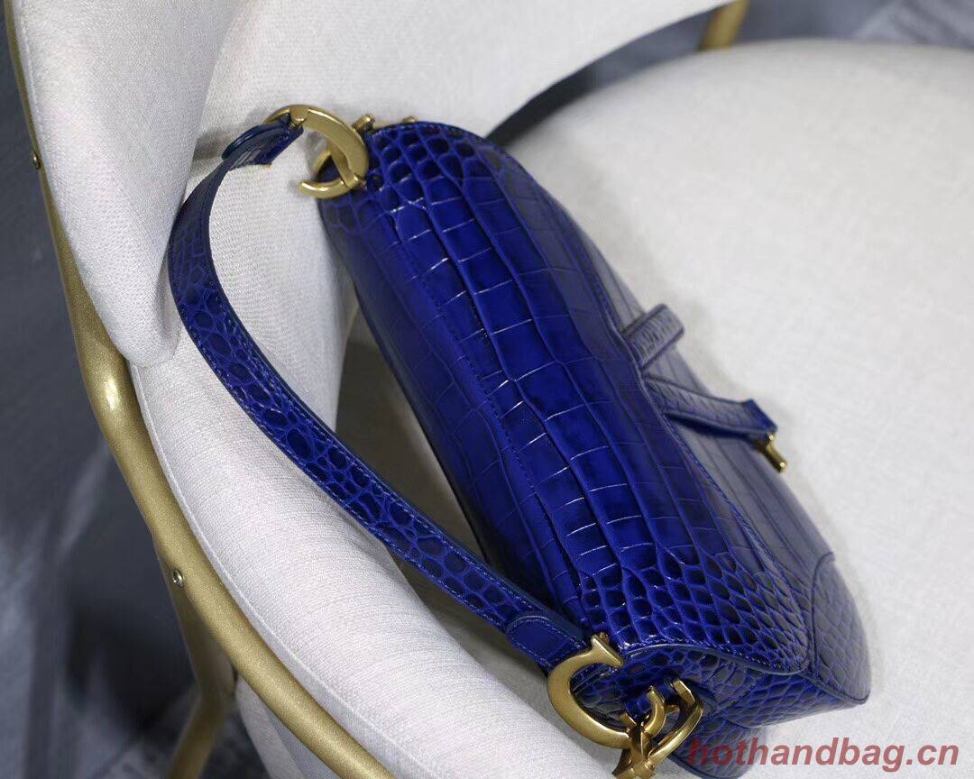 Dior SADDLE SOFT CALFSKIN BAG C9045 blue