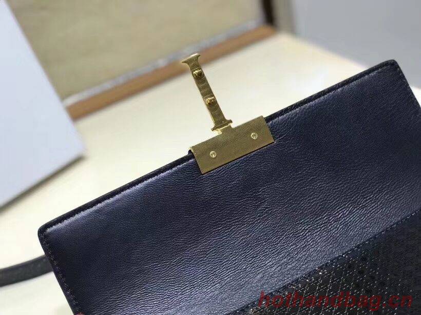 Dior  30 MONTAIGNE SMOOTH CALFSKIN FLAP BAG C9230 black