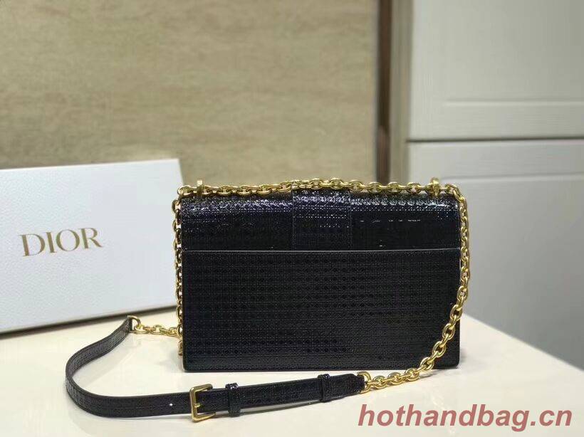 Dior  30 MONTAIGNE SMOOTH CALFSKIN FLAP BAG C9230 black