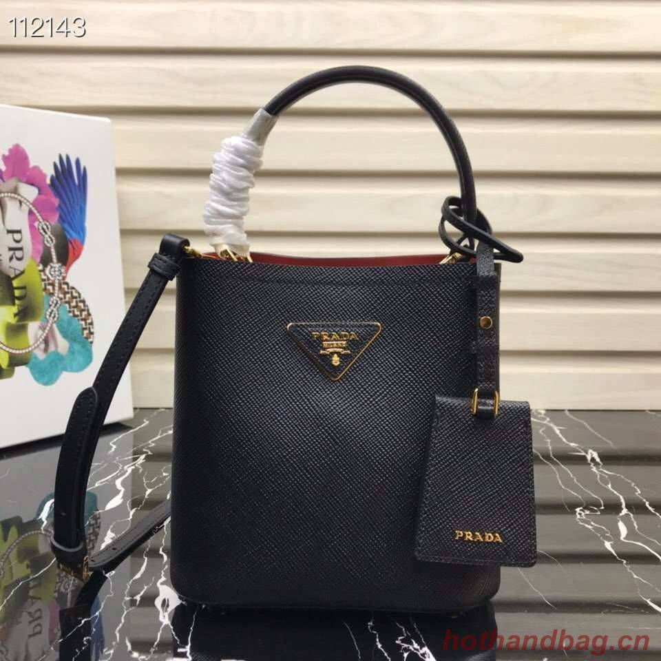 Prada Panier small Original Saffiano Bag 1BA217 Black