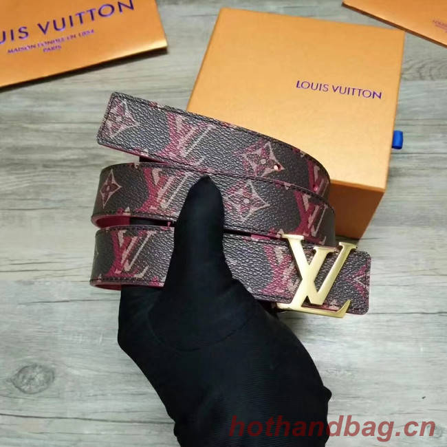 Louis Vuitton Leather Belt M0202W 30MM