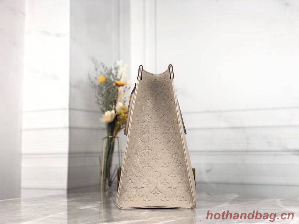 Louis Vuitton ONTHEGO Original Leather Bag M44576 Beige