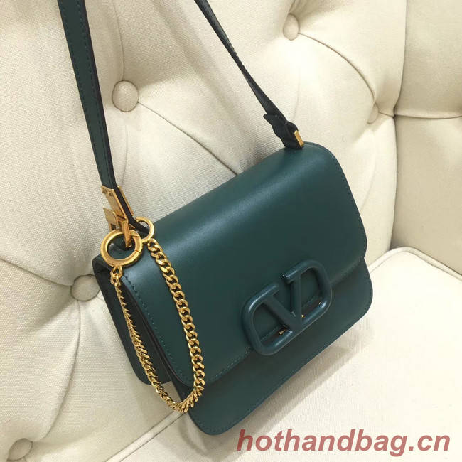 VALENTINO VLOCK Origianl leather shoulder bag 0906 green