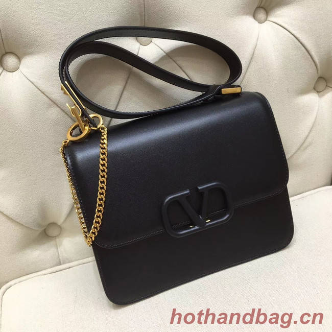 VALENTINO VLOCK Origianl leather shoulder bag 0908 black