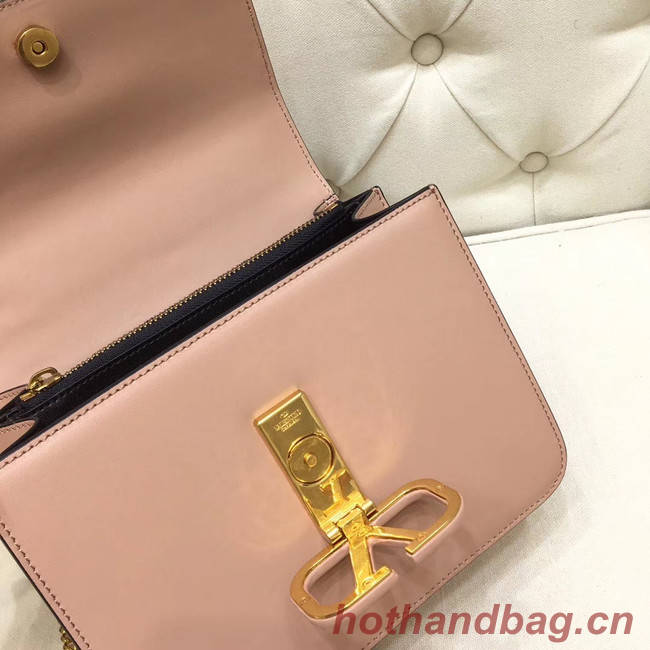 VALENTINO VLOCK Origianl leather shoulder bag 0908 pink