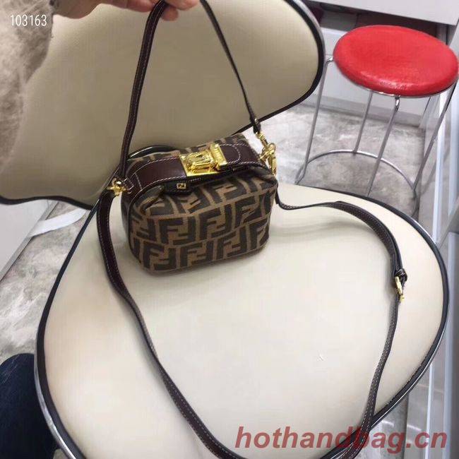 FENDI mini fabric bag 8BR051 brown