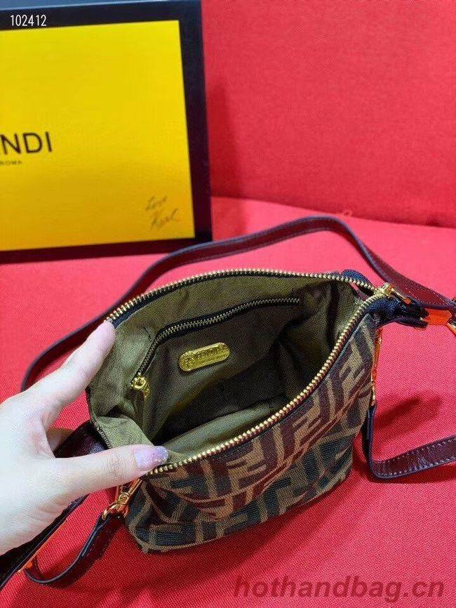 FENDI mini fabric bag 8BR051 brown