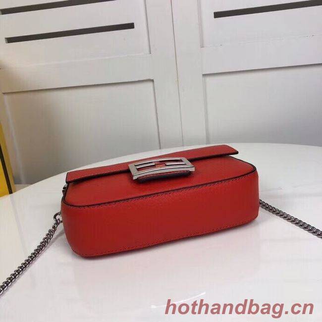 Fendi BAGUETTE leather bag F2467 red