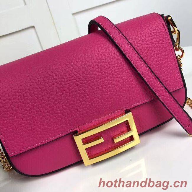 Fendi BAGUETTE leather bag F2467 rose