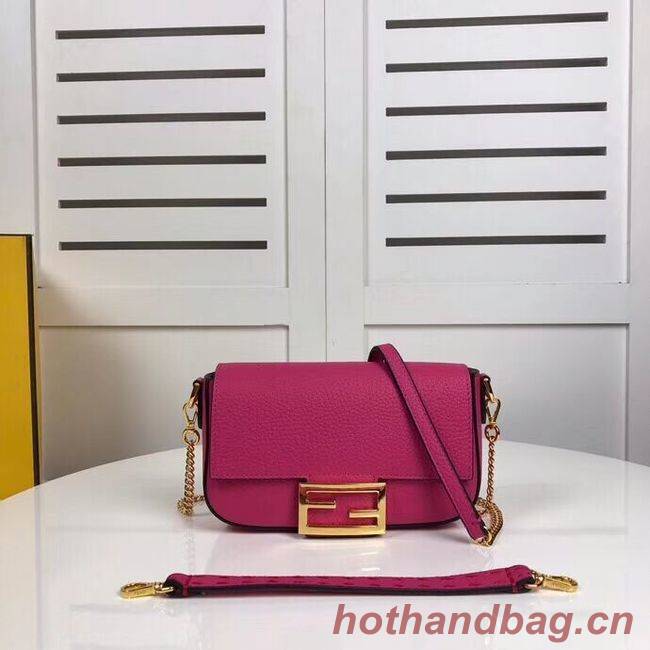 Fendi BAGUETTE leather bag F2467 rose