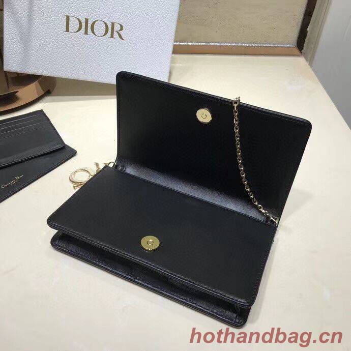 LADY DIOR CALFSKIN WALLET C9025A black