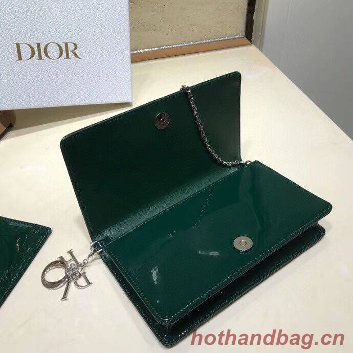 LADY DIOR CALFSKIN WALLET C9025A green