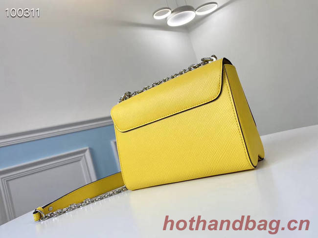 Louis vuitton original epi leather TWIST MM M66119 yellow