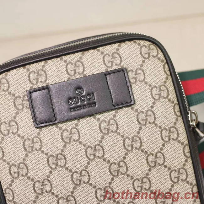 Gucci GG Supreme belt bag 450956 Beige&black